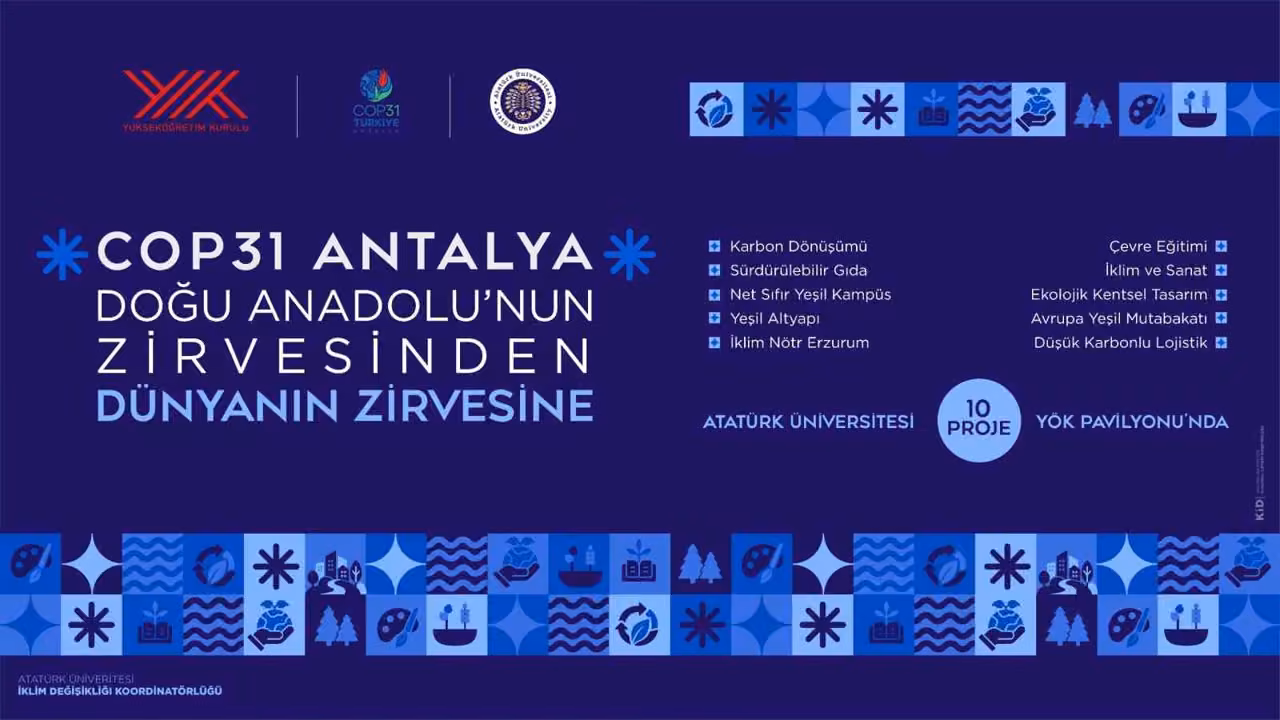 Atatürk Üniversitesinden COP31’e 10 tematik proje
