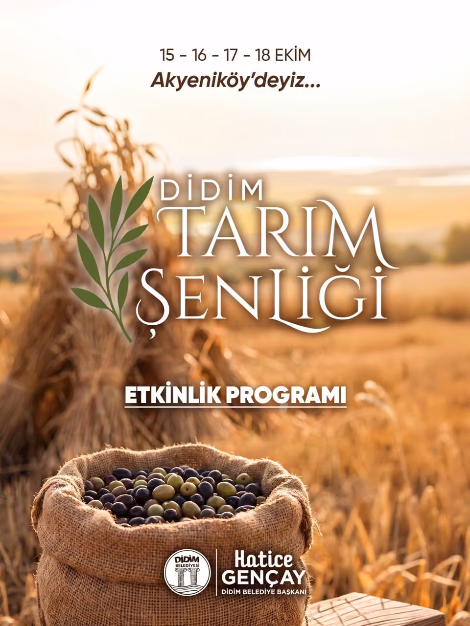 Didim’de Tarım Şenliği 15 Ekim’de başlıyor