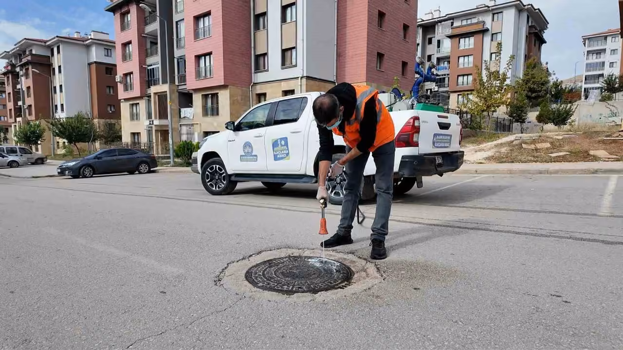 Elazığ’da larvayla mücadele sürüyor