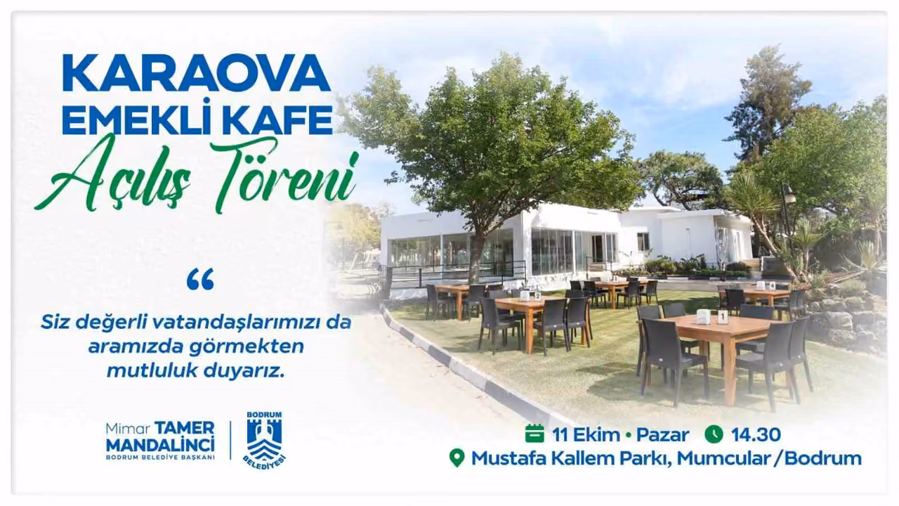 Karaova Emekli Kafe hizmete açılıyor