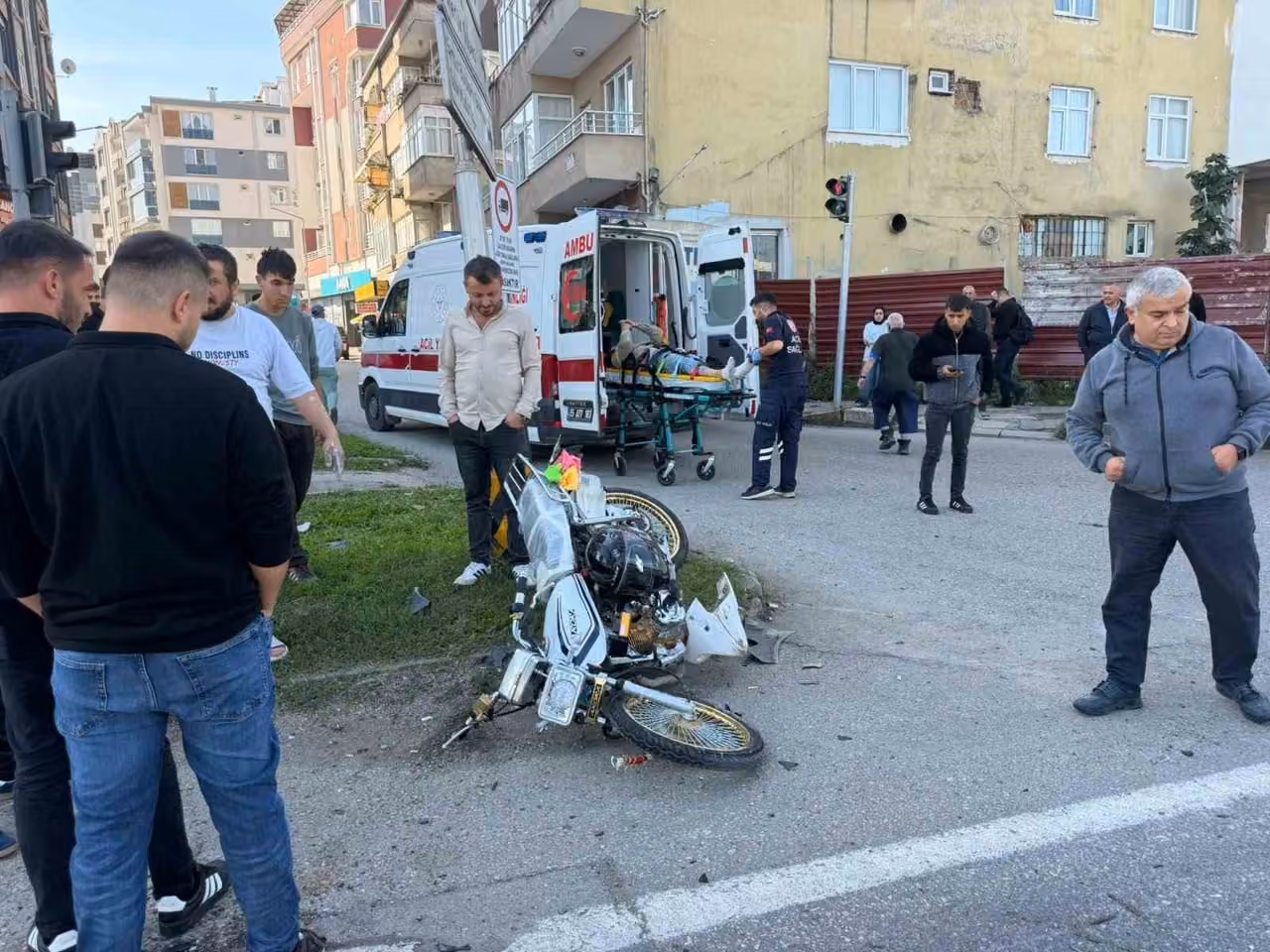 Samsun’da kırmızı ışık kazası: 1 yaralı