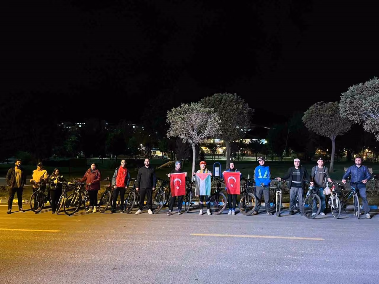 Gazze için pedal çevirdiler