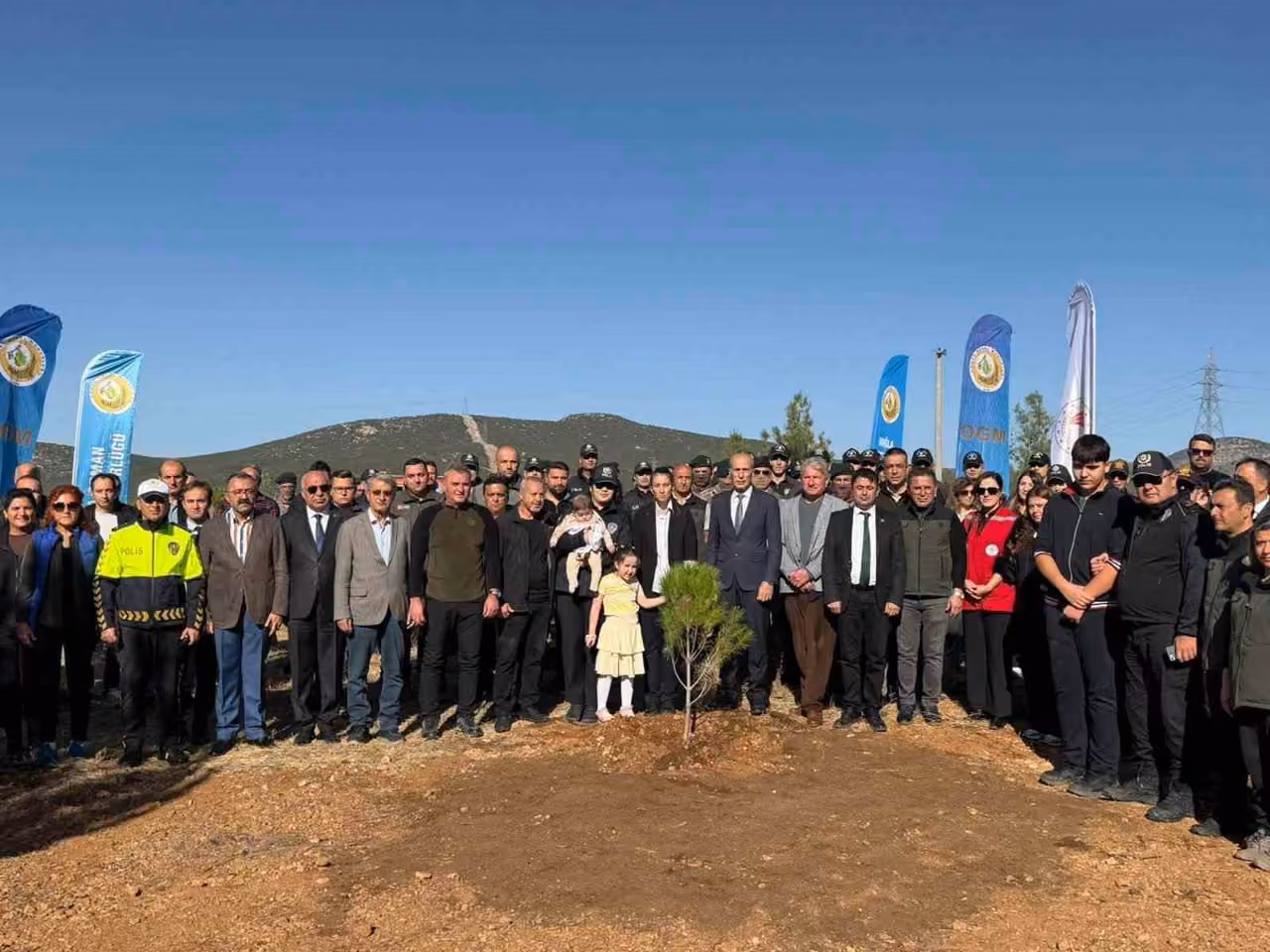 Şehit polis memuru için hatıra ormanı oluşturuldu
