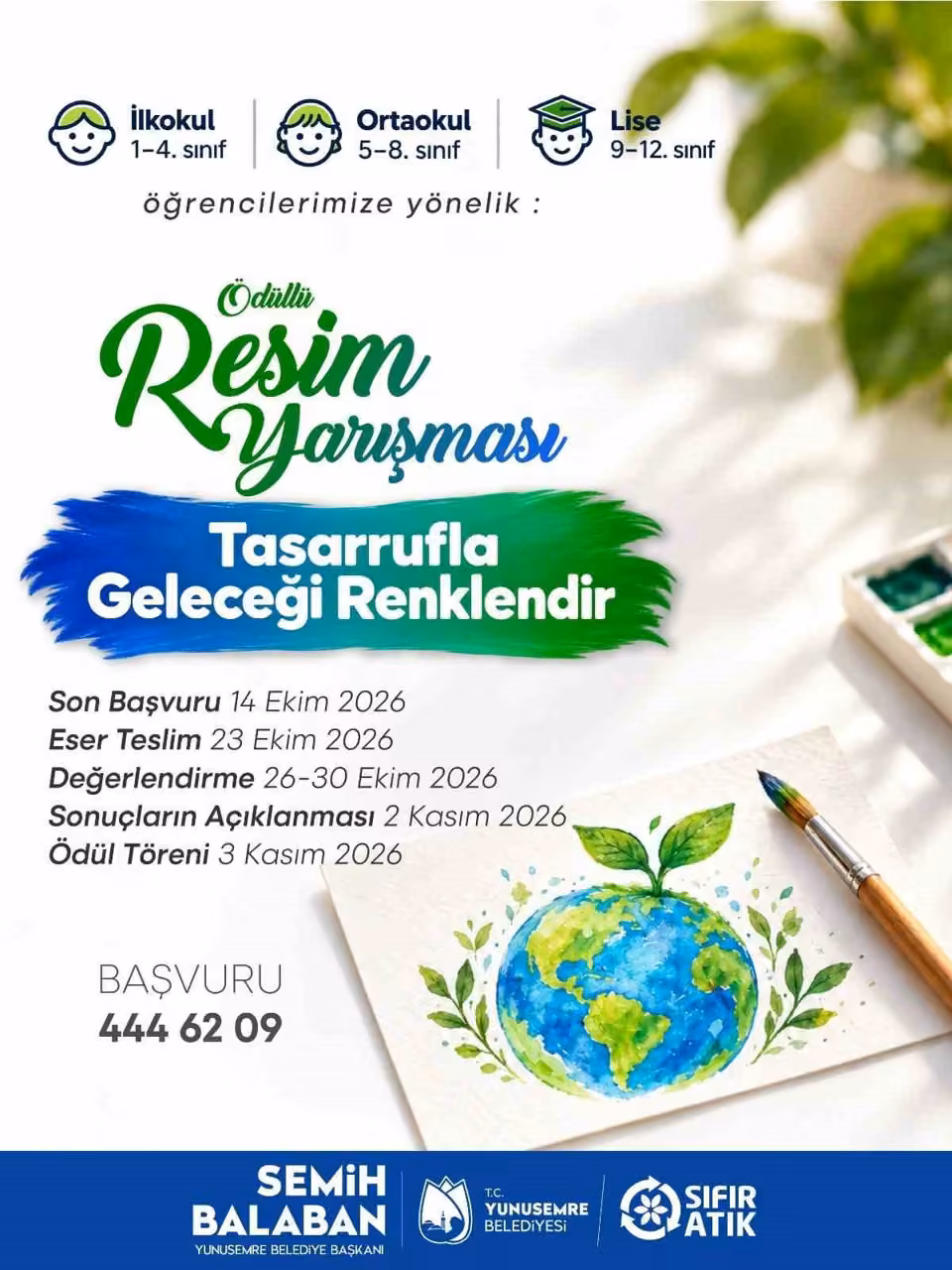 Tasarruf temalı resim yarışmasında süre uzatıldı