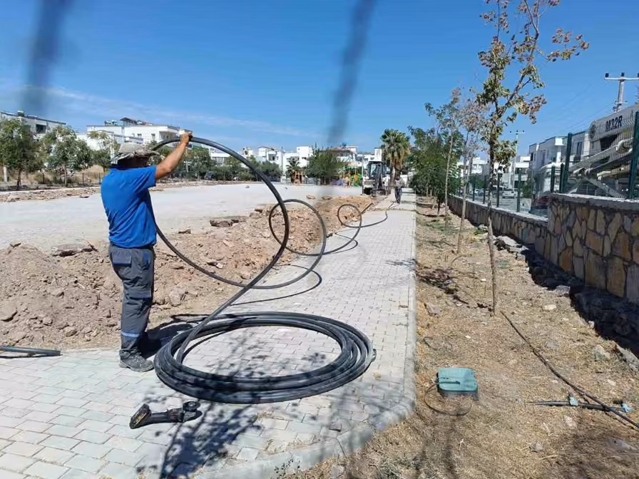 Bodrum’da belediye ekipleri sahada