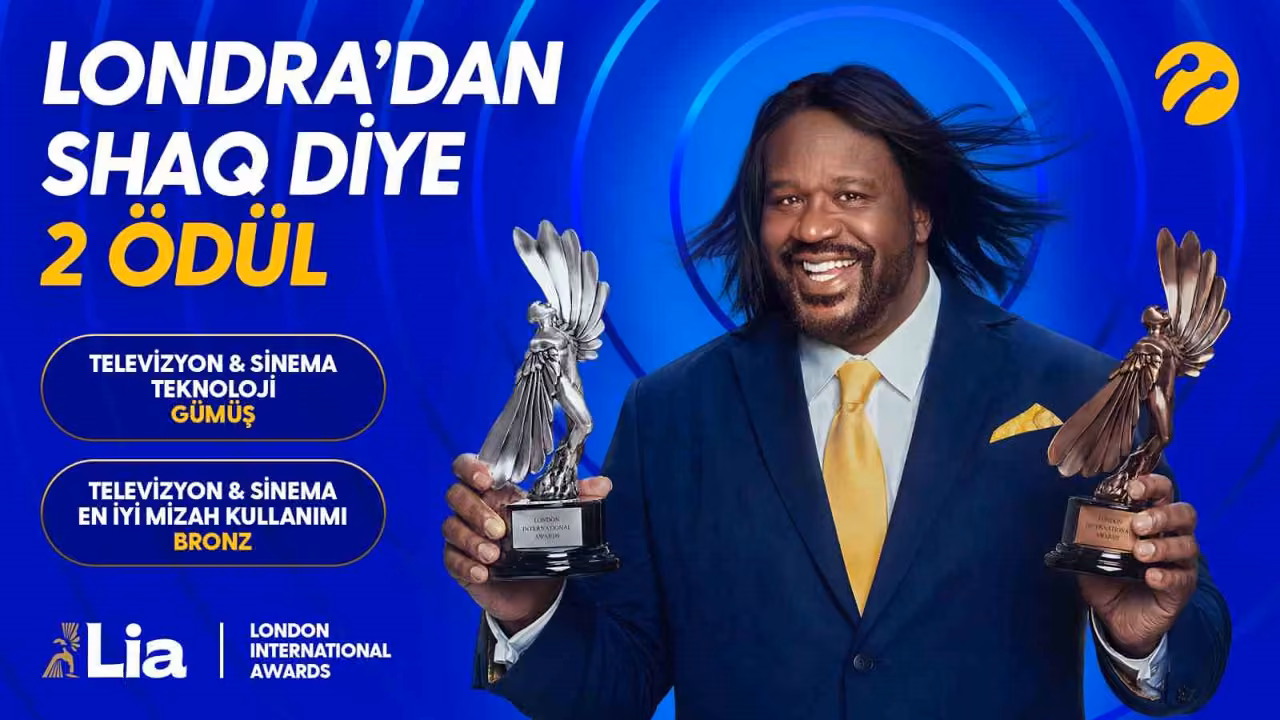 Turkcell’in "Shaq diye 5G" reklam kampanyasına London International Awards’tan çifte ödül