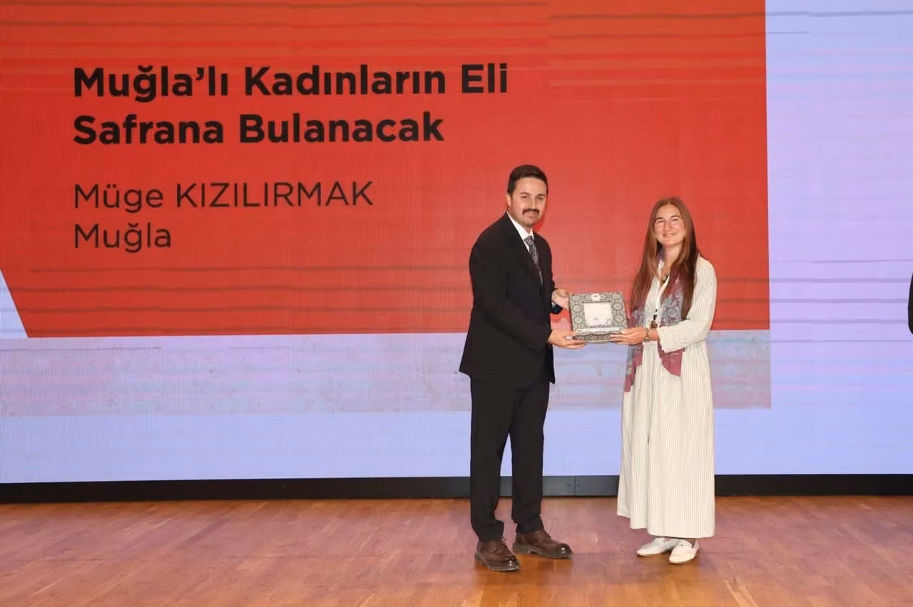 Muğlalı kadınların safran projesine anlamlı ödül