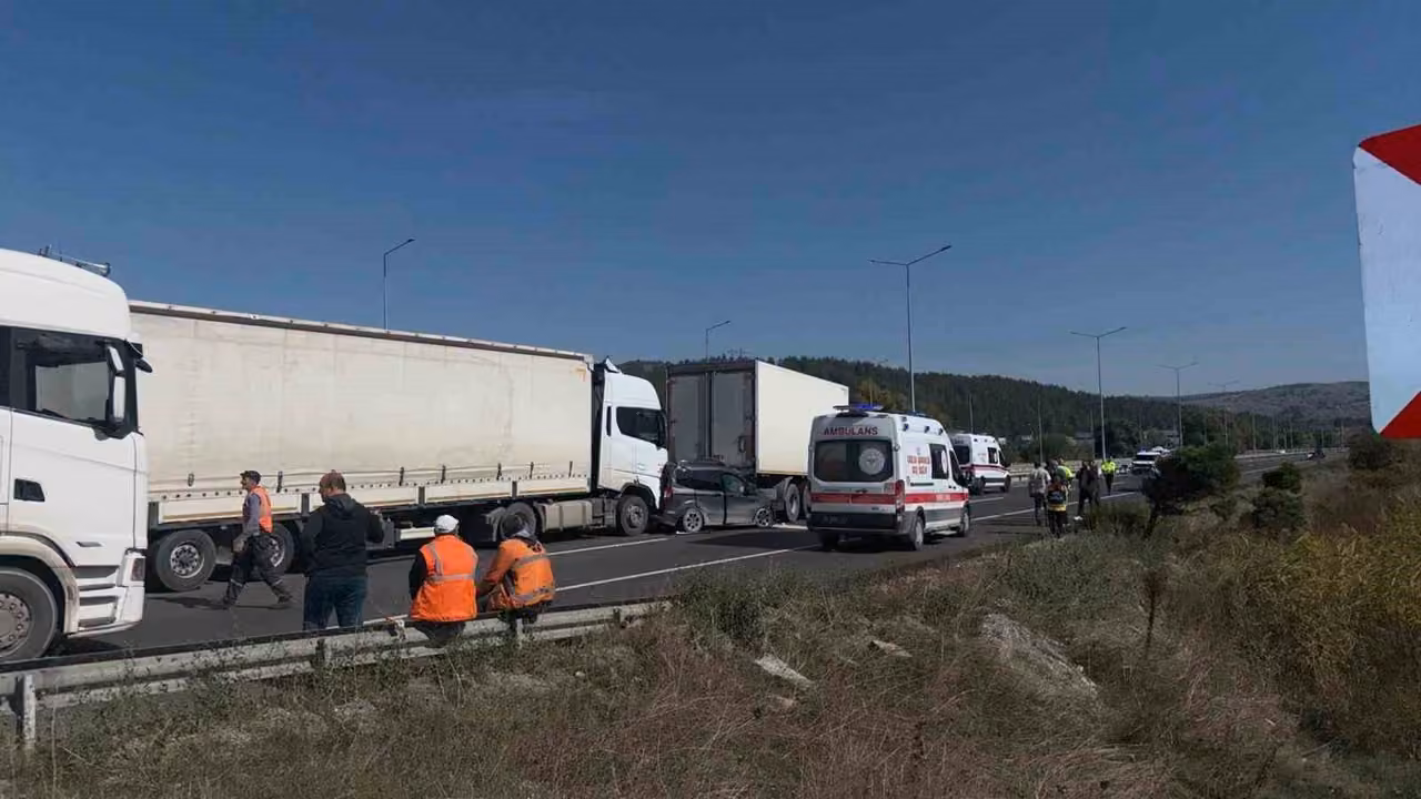 Bilecik’te zincirleme trafik kazası: 1 yaralı