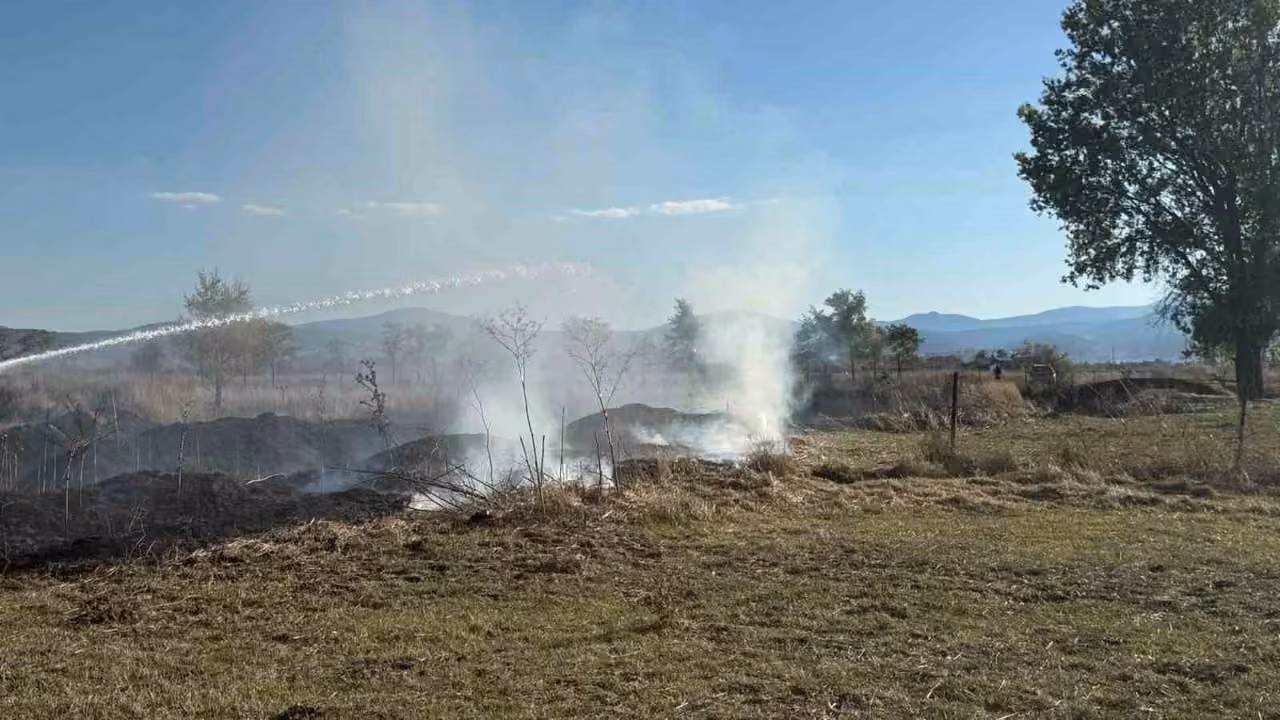 Bolu’da ot yangını büyümeden söndürüldü