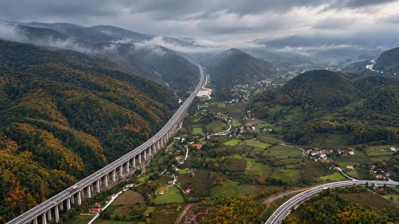 Bolu Dağı’nda sonbahar manzarası