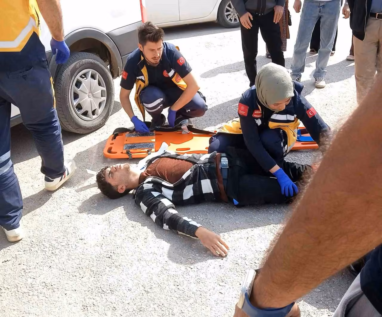 Gölbaşı’nda iki otomobil çarpıştı: 1 yaralı