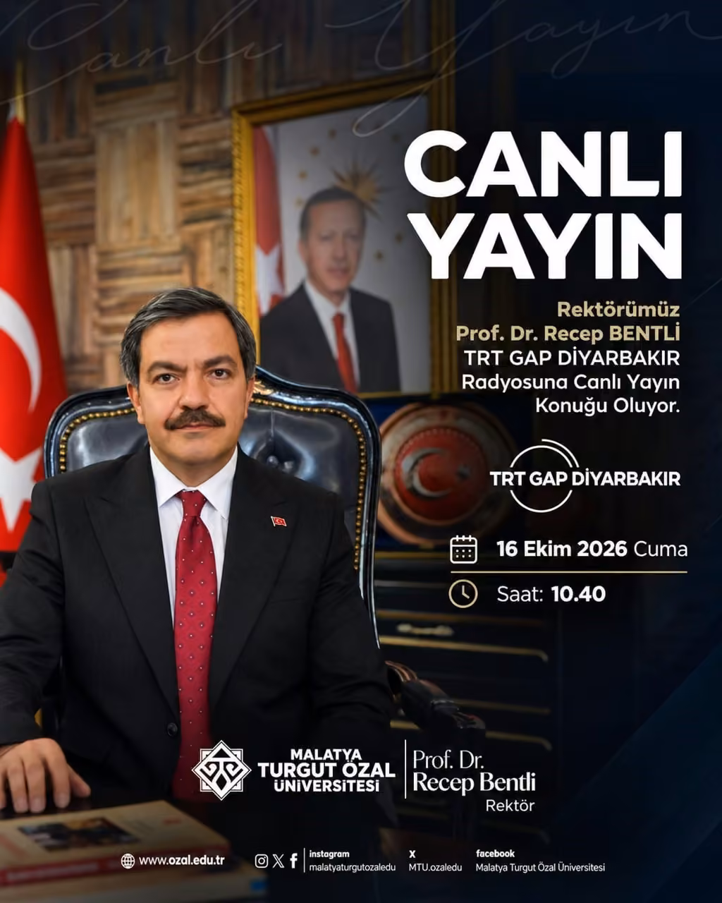 MTÜ Rektörü Bentli radyo programında COP31 hazırlıklarını anlattı