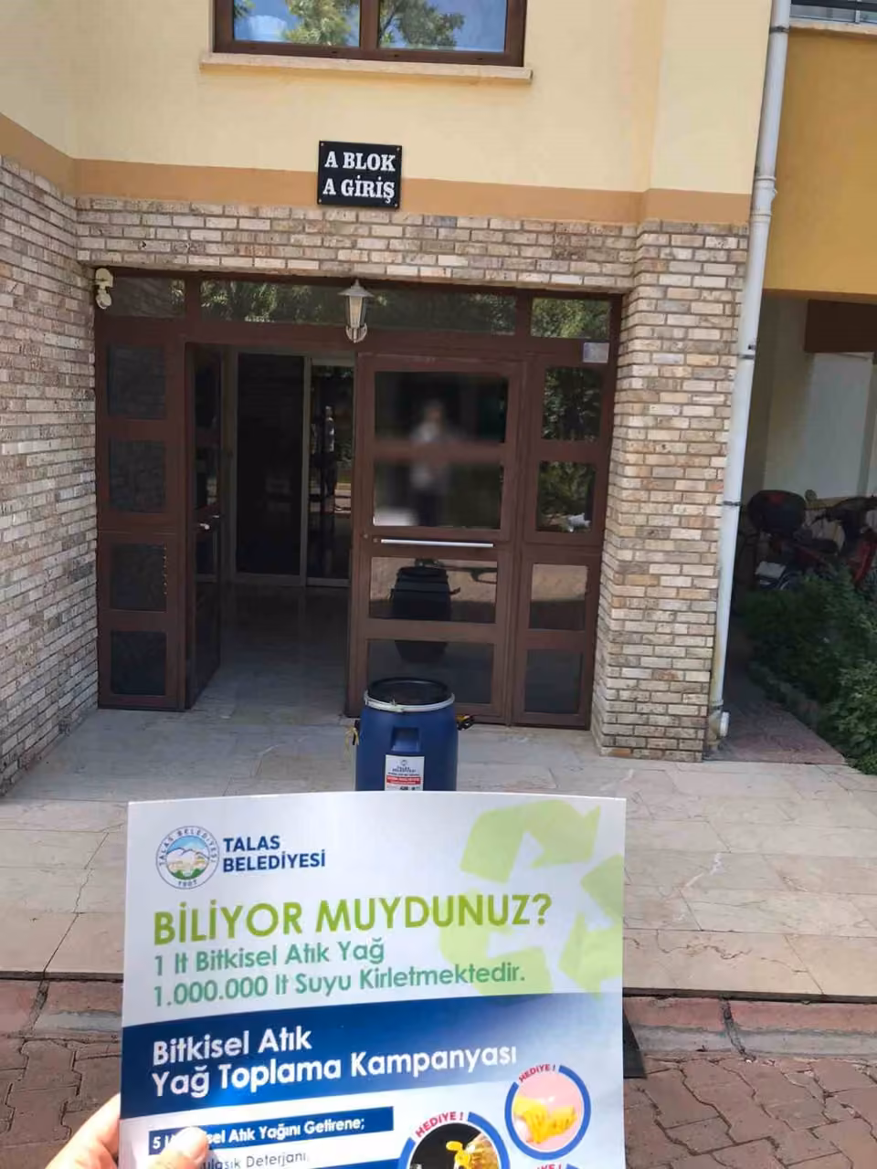 Talas’ta atık yağlar toplanıyor çevre korunuyor