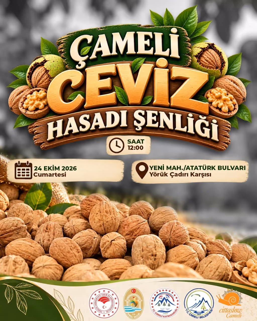 Çameli’de Ceviz Hasat Şenliği coşkusu yaşanacak