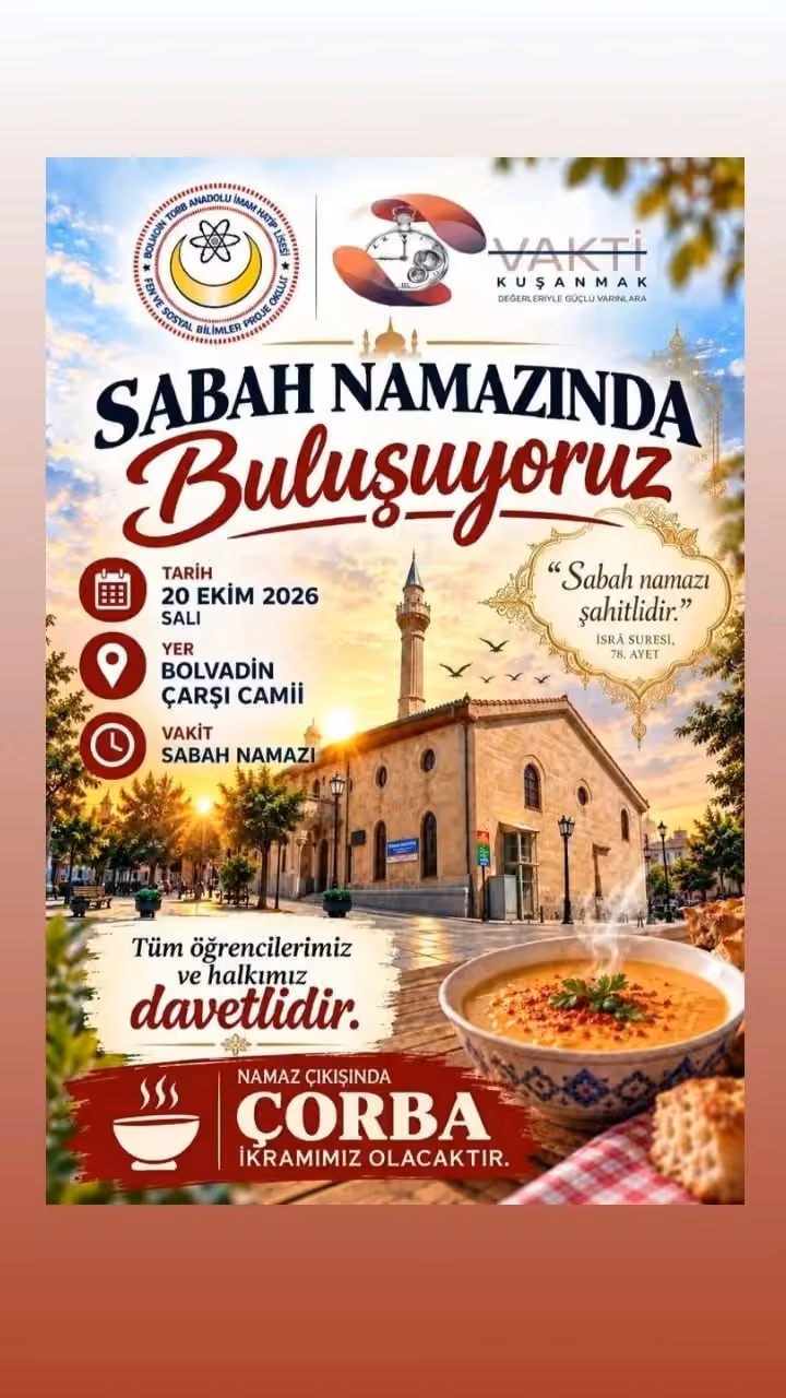 Bolvadin’de Vakti Kuşanmak Projesi devam ediyor
