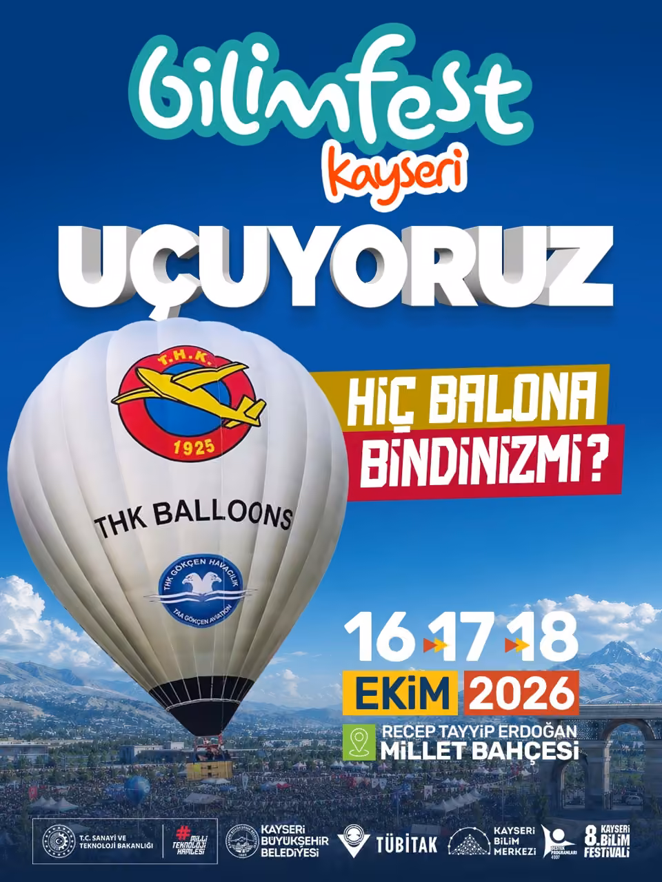 BİLİMFEST Kayseri’de havacılık ve gökyüzü şöleni yaşanacak