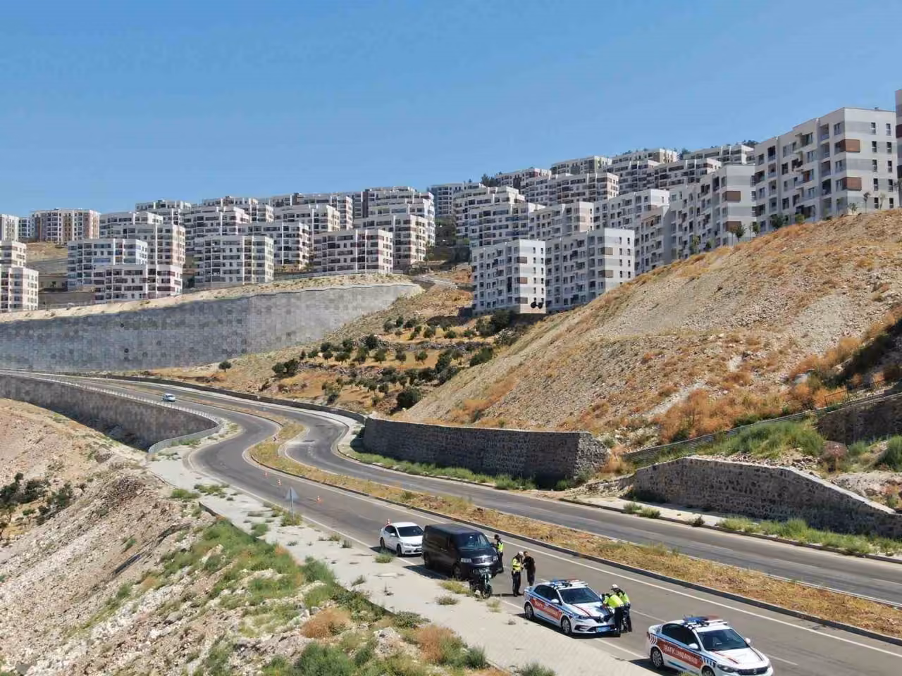 Kilis’te dron destekli trafik denetimi